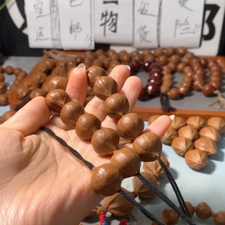 手串橄榄核9171精品蒜头铁核12+1颗