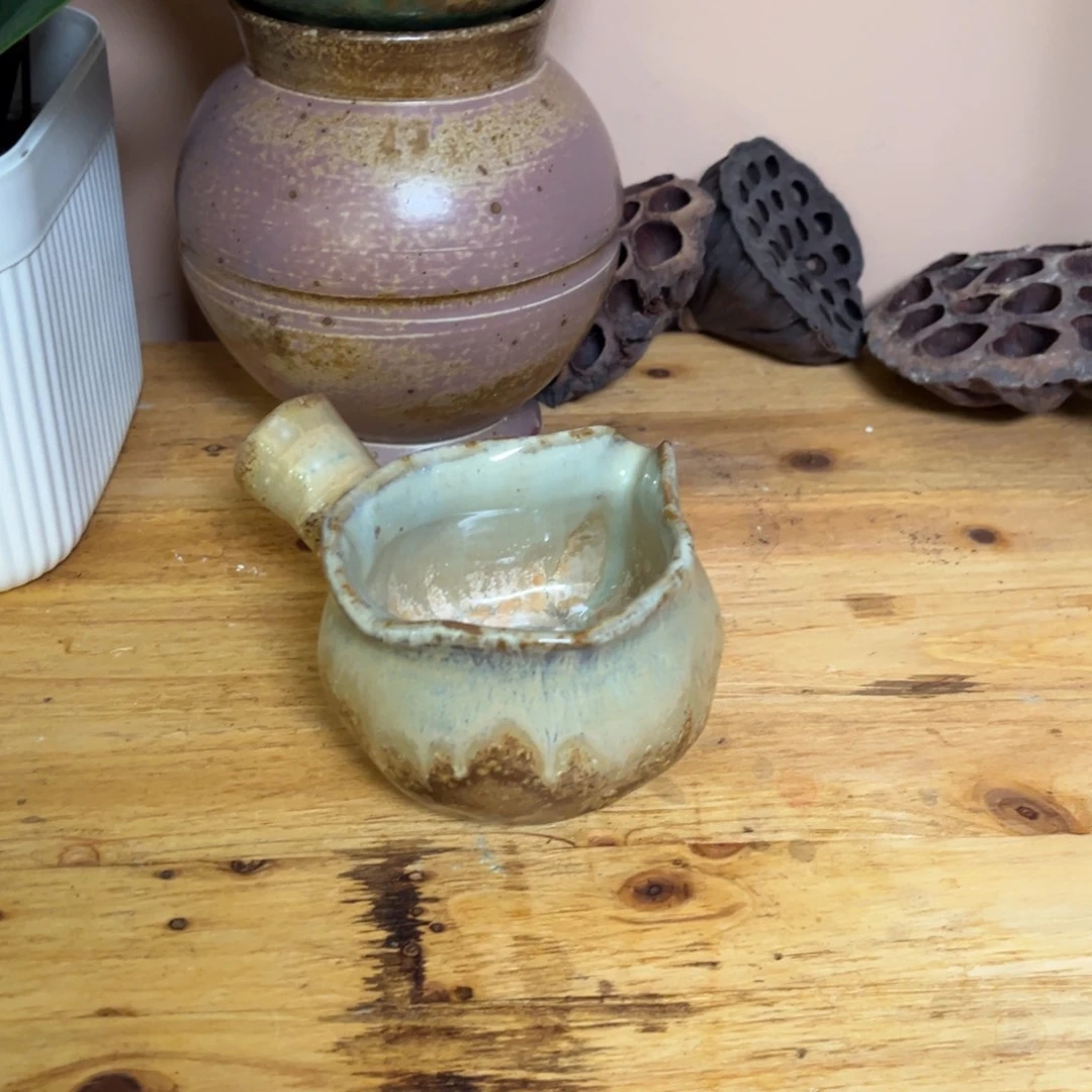 糯***麦柴烧手工手绘陶瓷