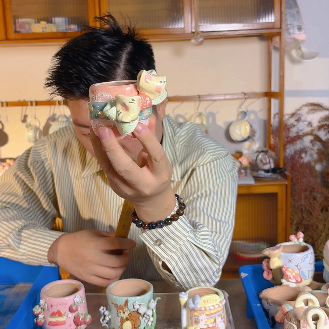 老梧家的手工多肉花盆