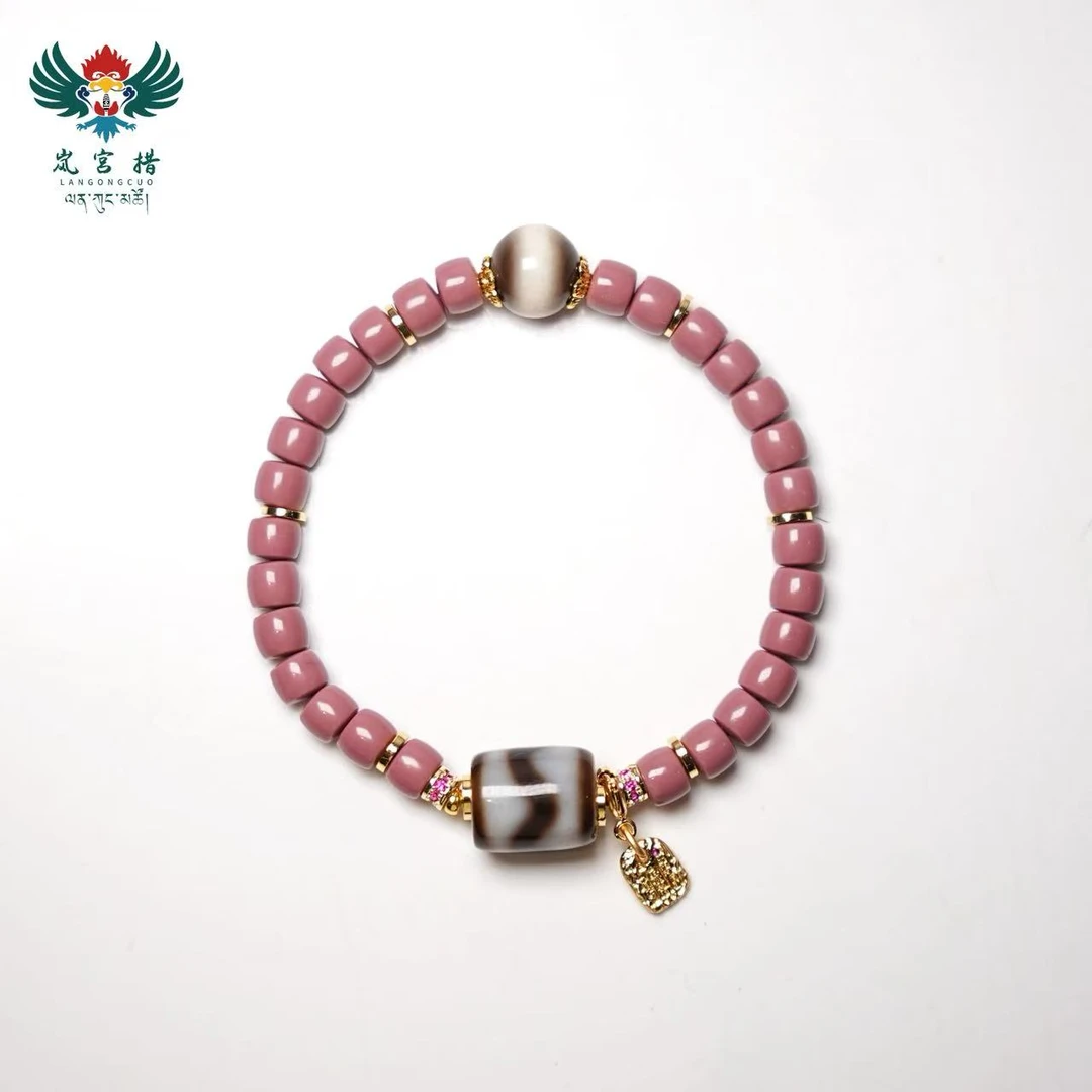 岚宫措｜虎牙琉璃手链 G066