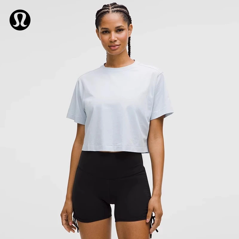 All Yours 女士棉混纺短款 T 恤丨lululemon丨LW3IP2S