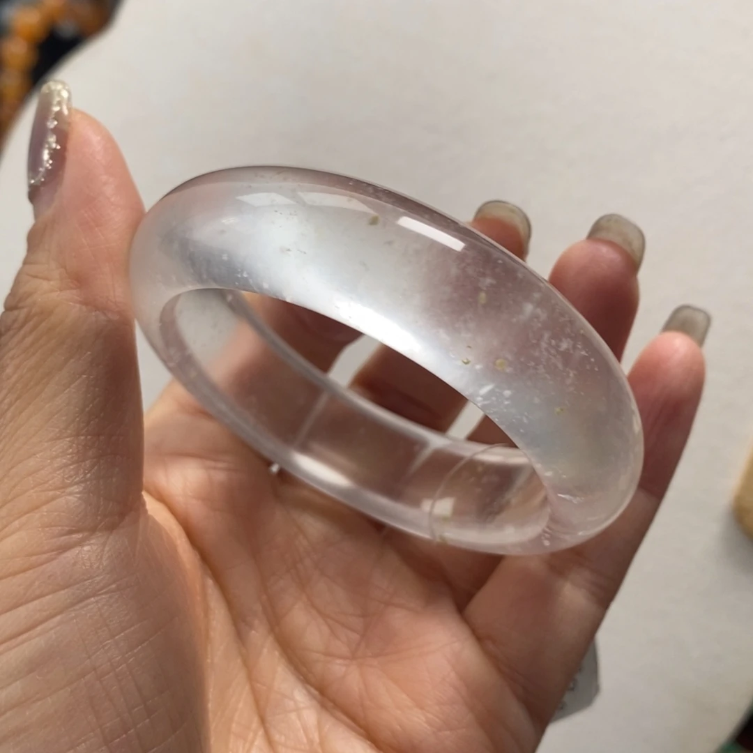 石英质玉未镶嵌手镯50-51