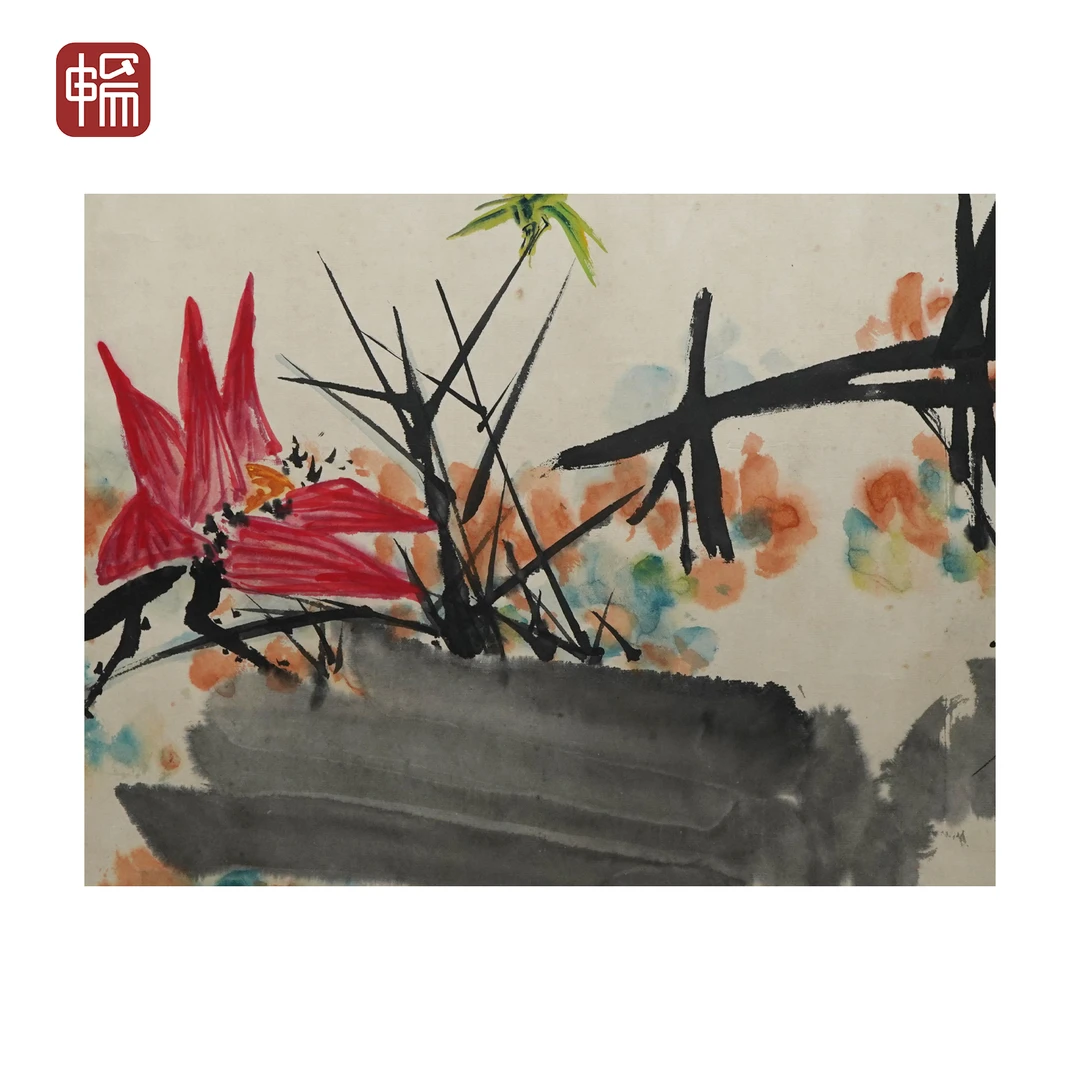 F1262《花鸟》45*33（1.34）纸本镜片 YM