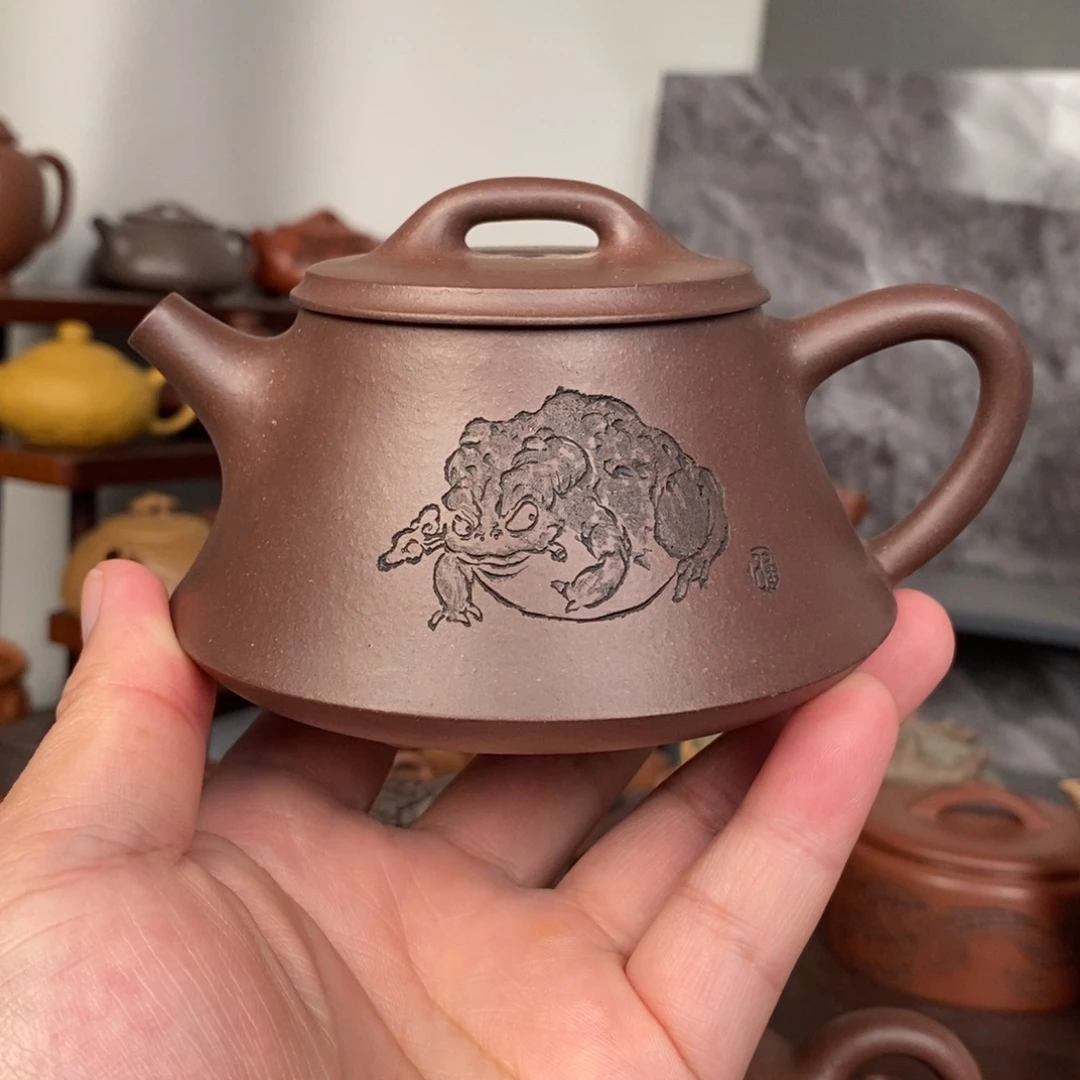 茶壶紫砂微瑕处理王安凤刻柱础
