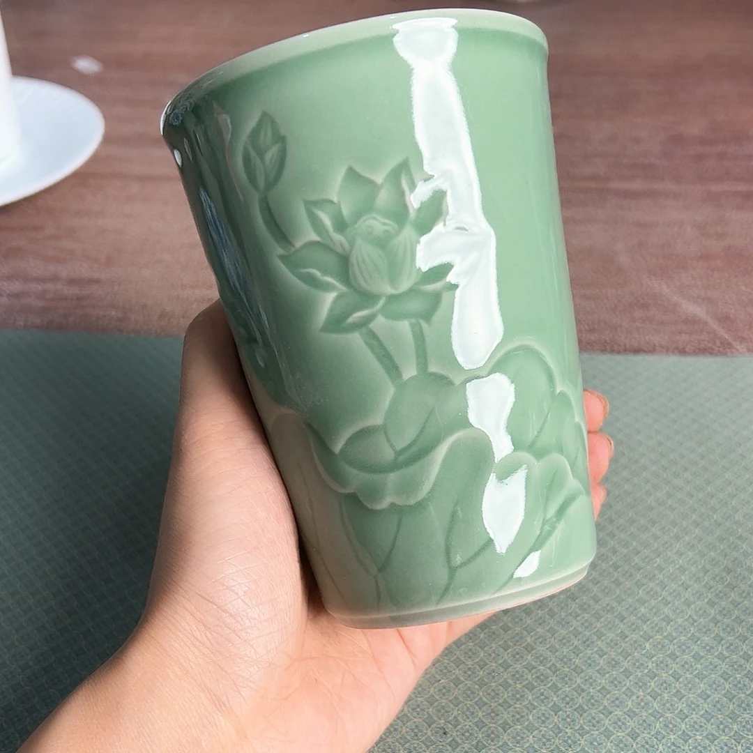 龙泉云间青瓷小米茶器