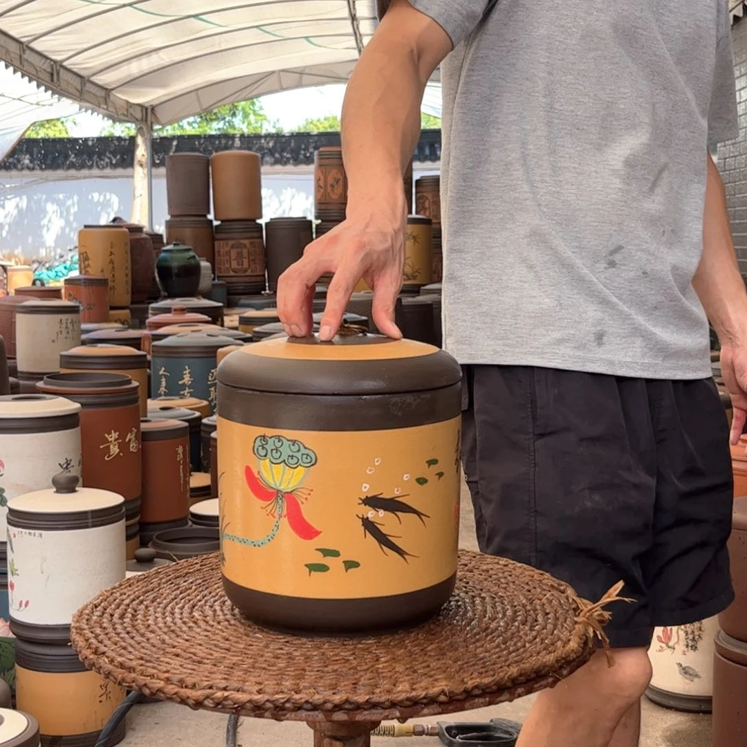 紫砂茶叶罐7 饼茶叶罐