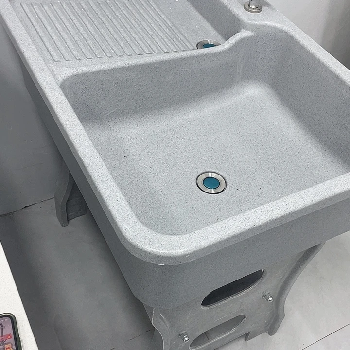 九***周石英石平边无挡水80*58*80灰