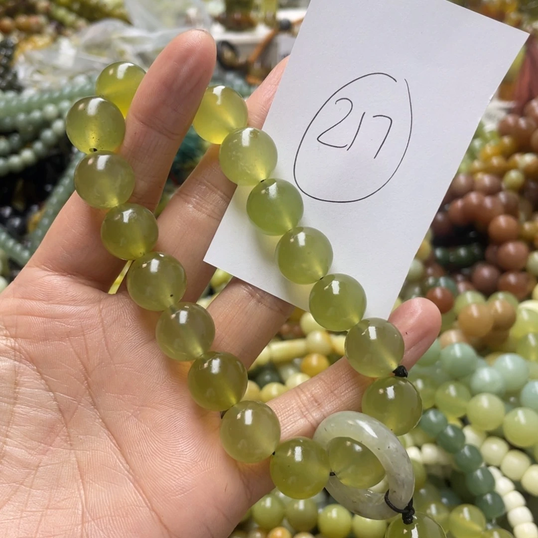 蛇纹石玉手链未镶嵌