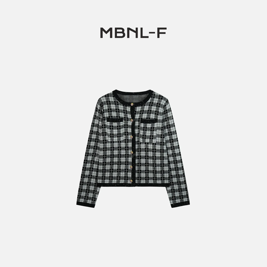 “格纹小香” 2024F/W新品极简外套 秦磊XM-WT6105