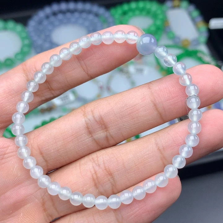 翡翠未镶嵌毛衣链