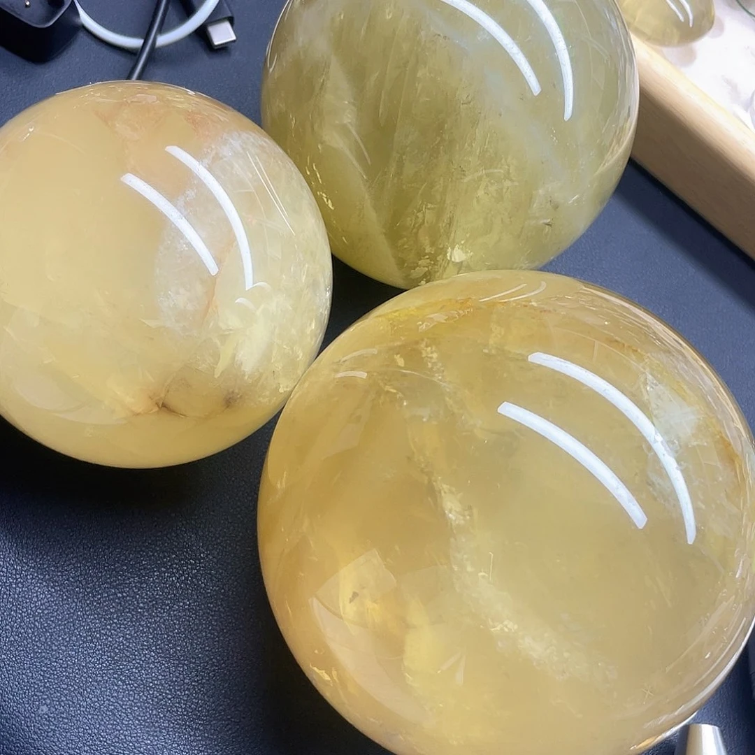 水晶珠宝半成品未镶嵌黄水晶卡11➕10➕8.8