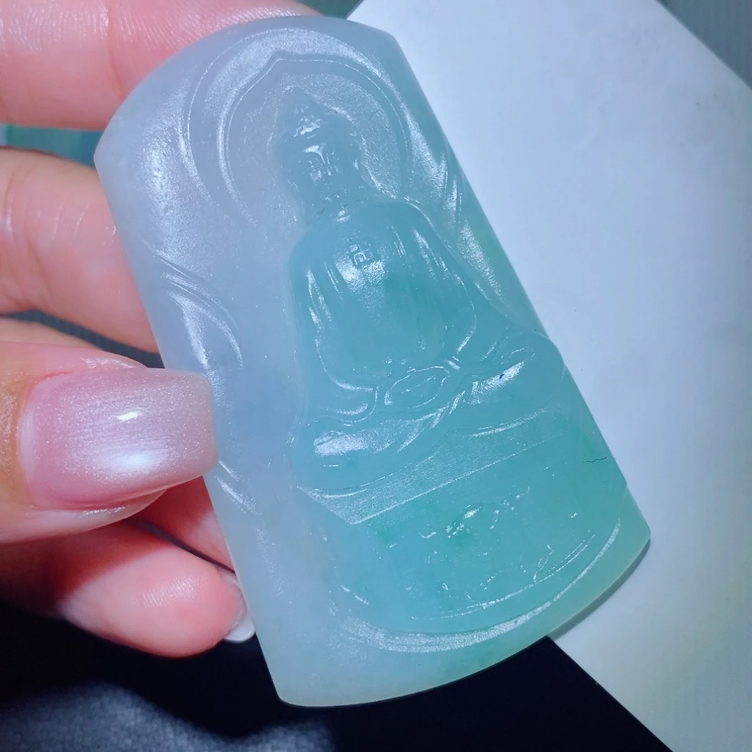 定制翡翠未镶嵌吊坠