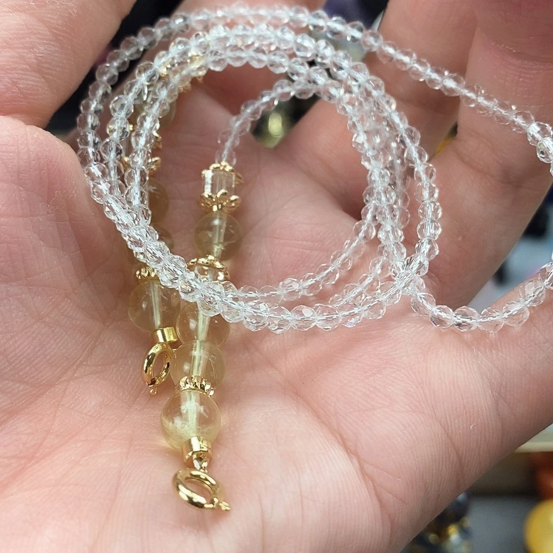 查罗石颈饰合金开**了天然