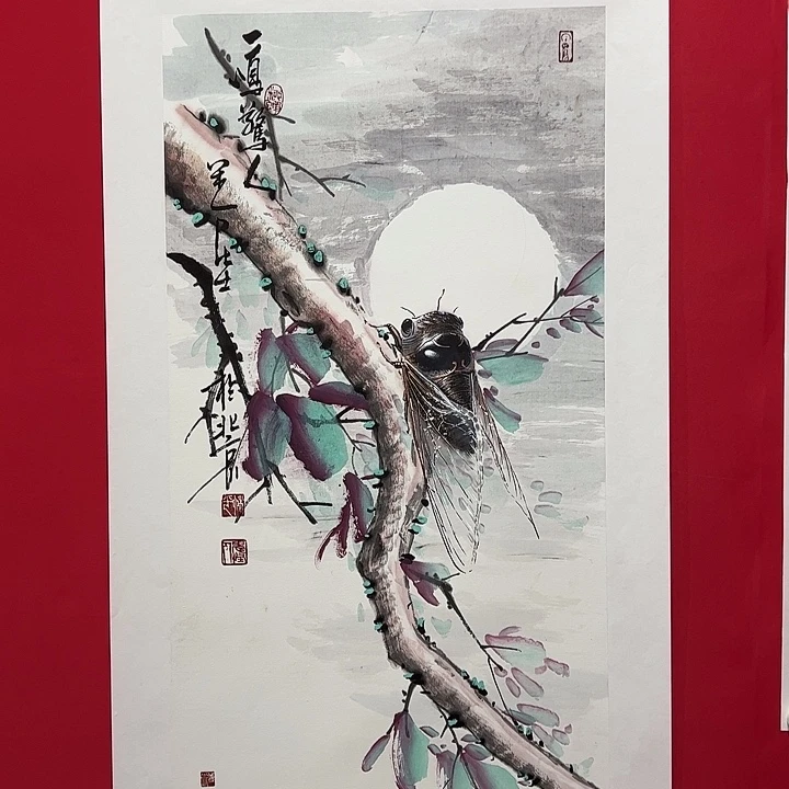 刘***富国画柳平老师精品作品