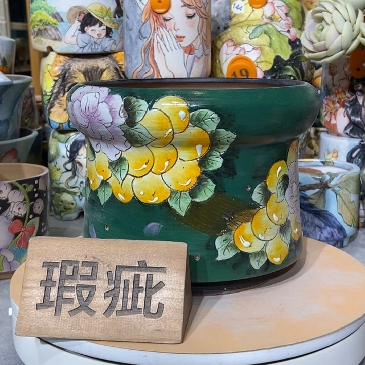 红陶景德镇艺术手绘作品