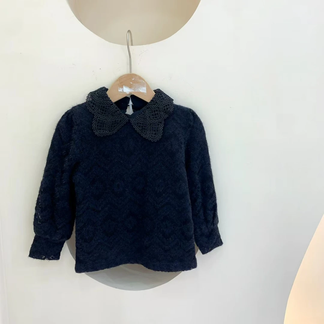 241878 女童冬季加绒加厚韩版棉质休闲长袖打底衫