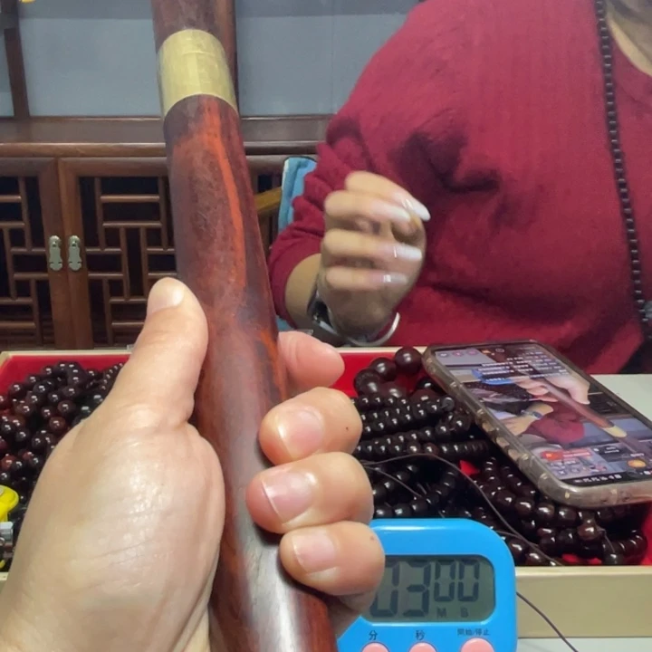 檀香紫檀（小叶紫檀）双节棍
