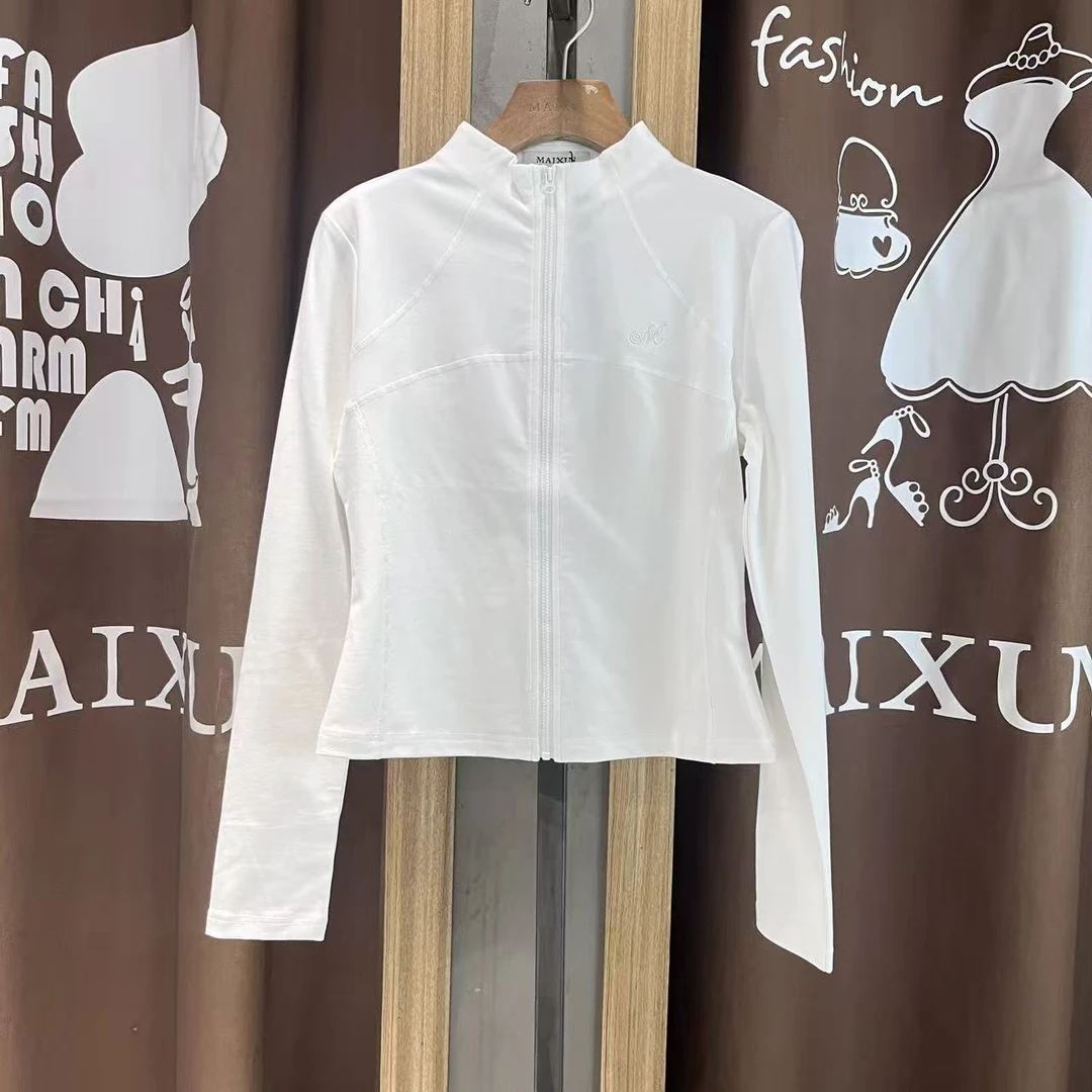 麦寻女装TXLHS03A户外运动透气速干显瘦立领拉链跑步健身外套上衣