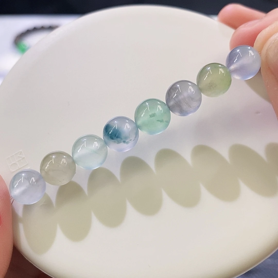翡翠未镶嵌颈饰一组珠珠
