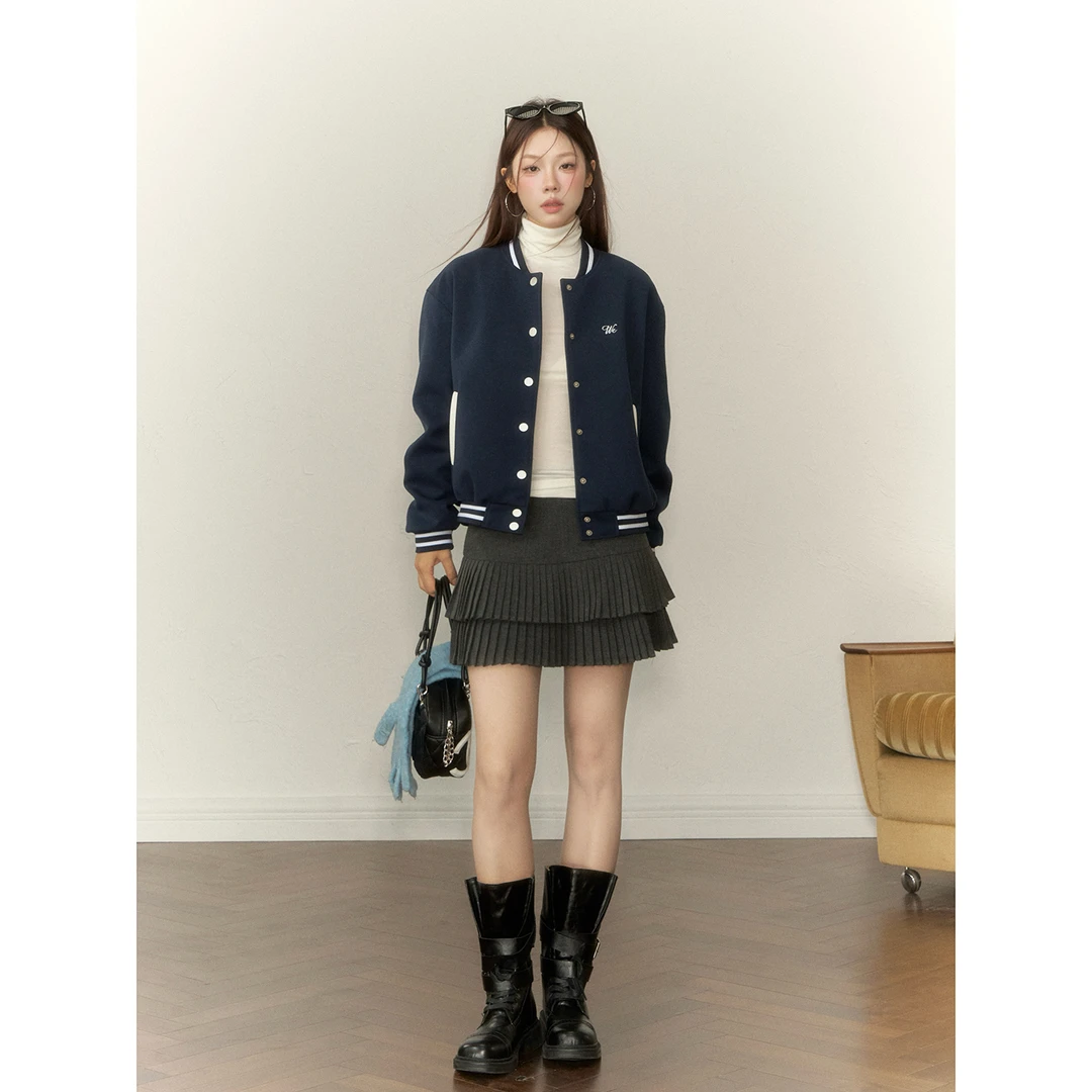 一颗小野莓【9/25 20:00上新 喜欢加购】高腰百褶半身裙  BY610295S