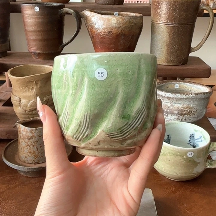 伊贺烧日本汤吞55新欢嗣