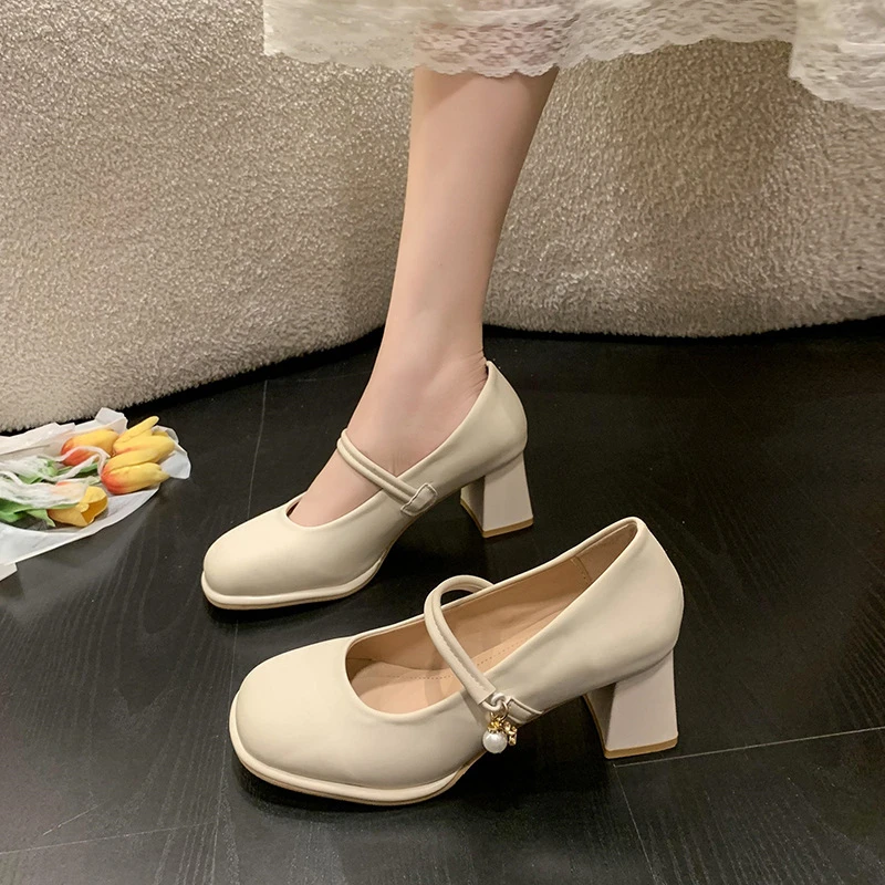 B00-B99编码下单爆款时尚百搭网红玛丽珍乐福单鞋(偶有微瑕)