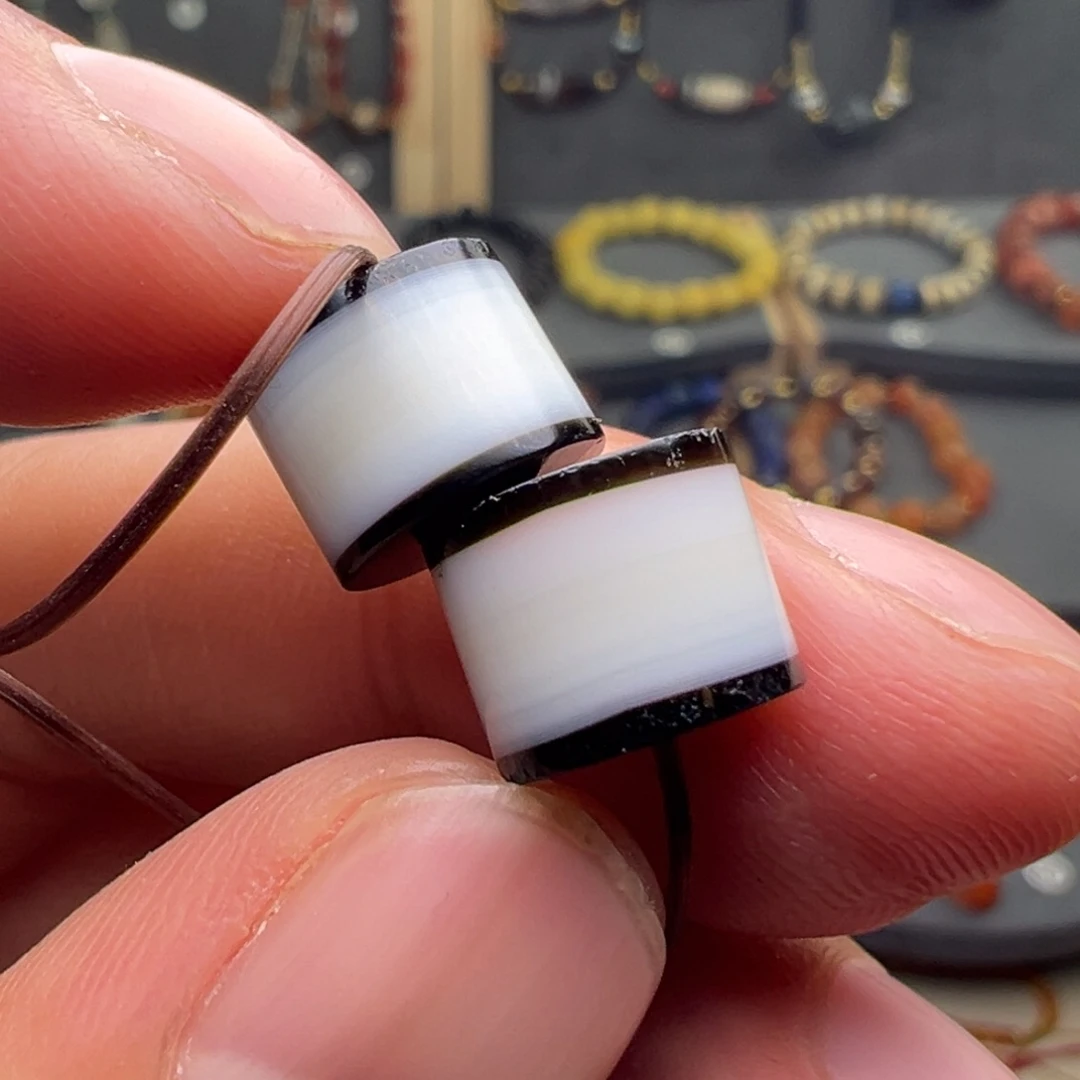 玛瑙/玉髓合金玛瑙对珠