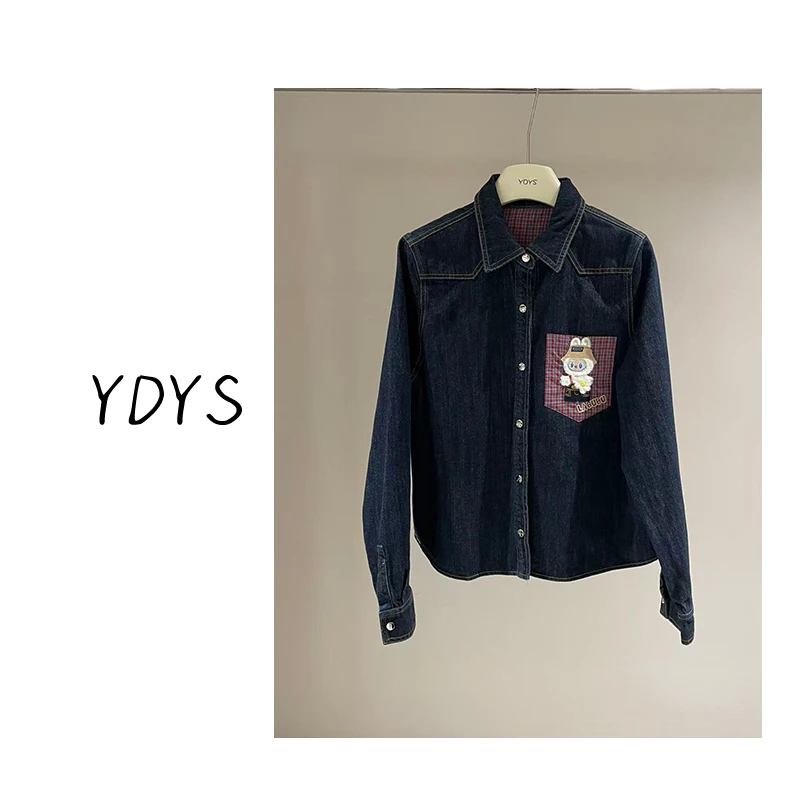 【YDYS】25K00931 2025新款时尚气质小众牛仔外套