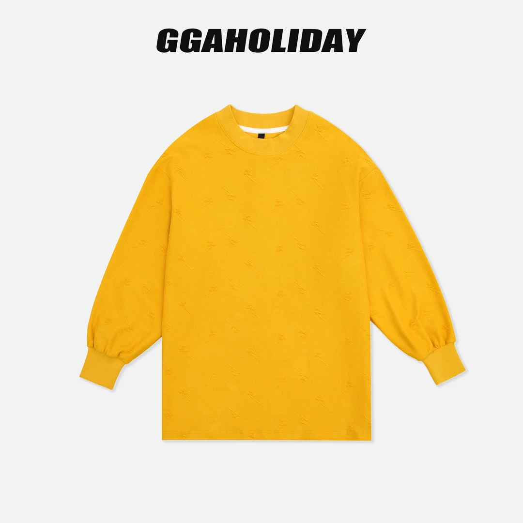 【上新】GGAHOLIDAY时尚长袖简约宽松秋冬潮流百搭显瘦卫衣-153118