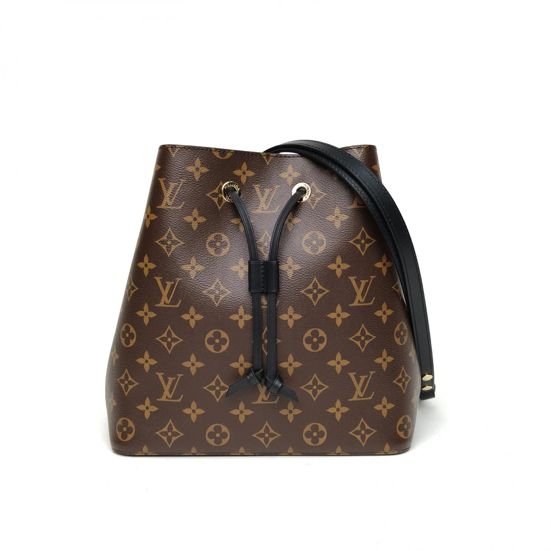 99新 LouisVuitton/路易威登 【双双】水桶包中号26 老花PVC芯片