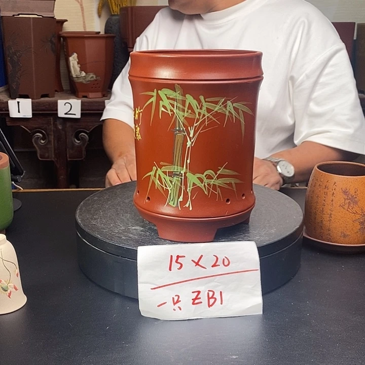 紫砂花盆货号一只ZB1