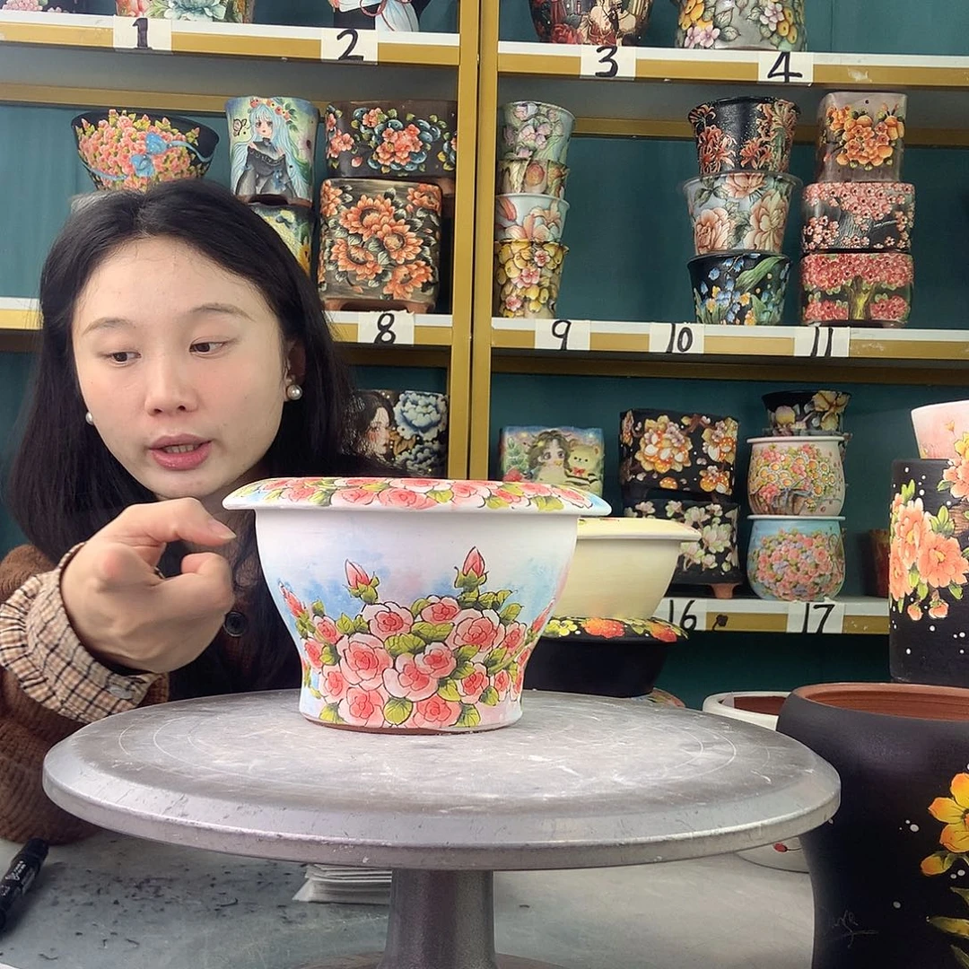 陶景德镇手工花盆291