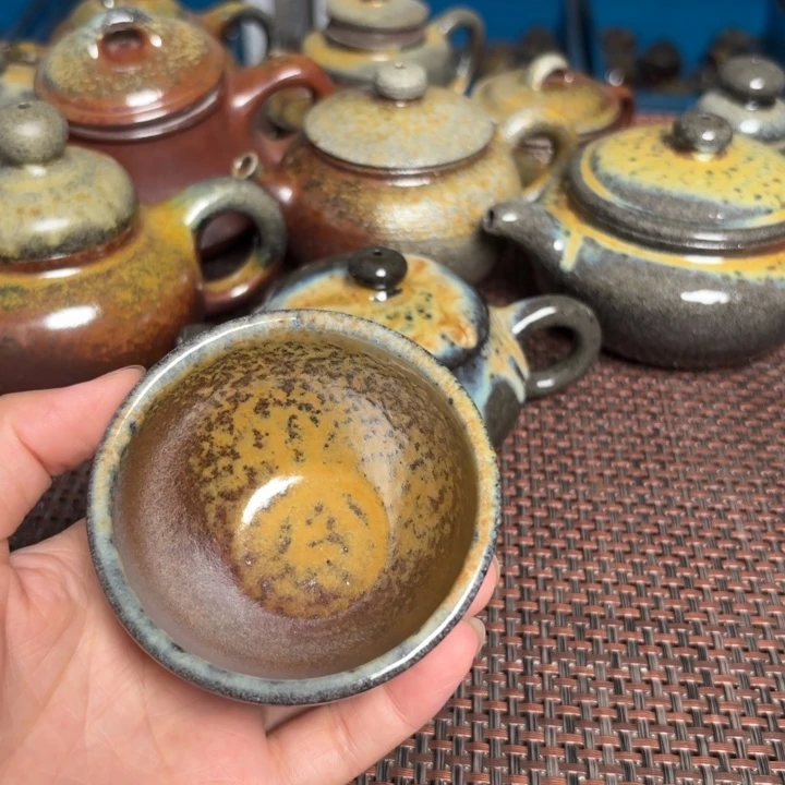 茶杯紫砂鸡心杯杯