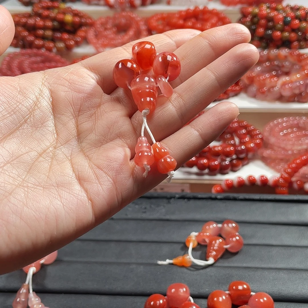 暗***影南红玛瑙未镶嵌手链