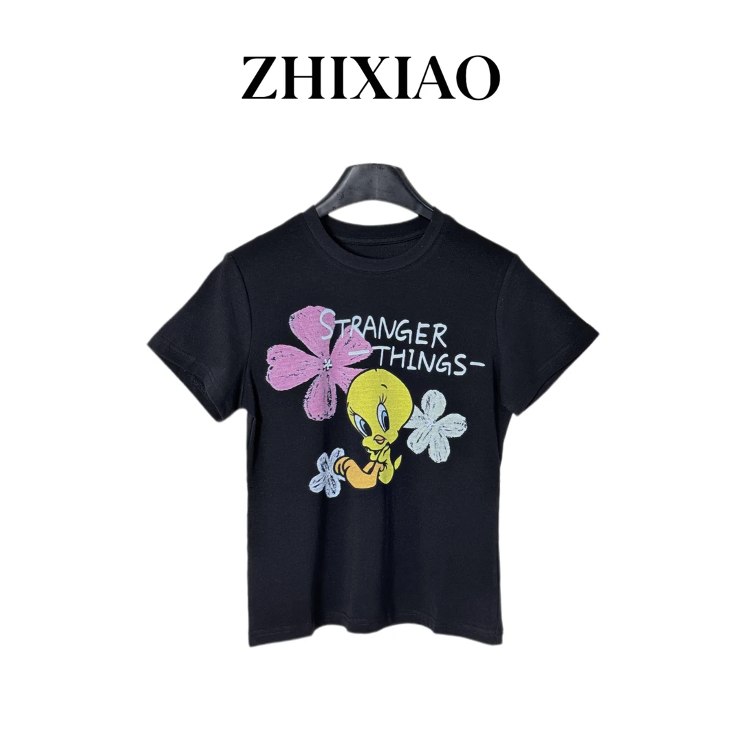 夏季新款：卡通小鸭子图案印花T恤K011