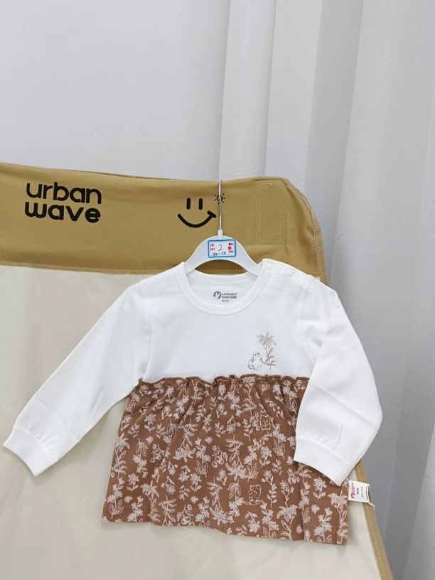 璐璇有机棉低龄长T恤长打底女童男童