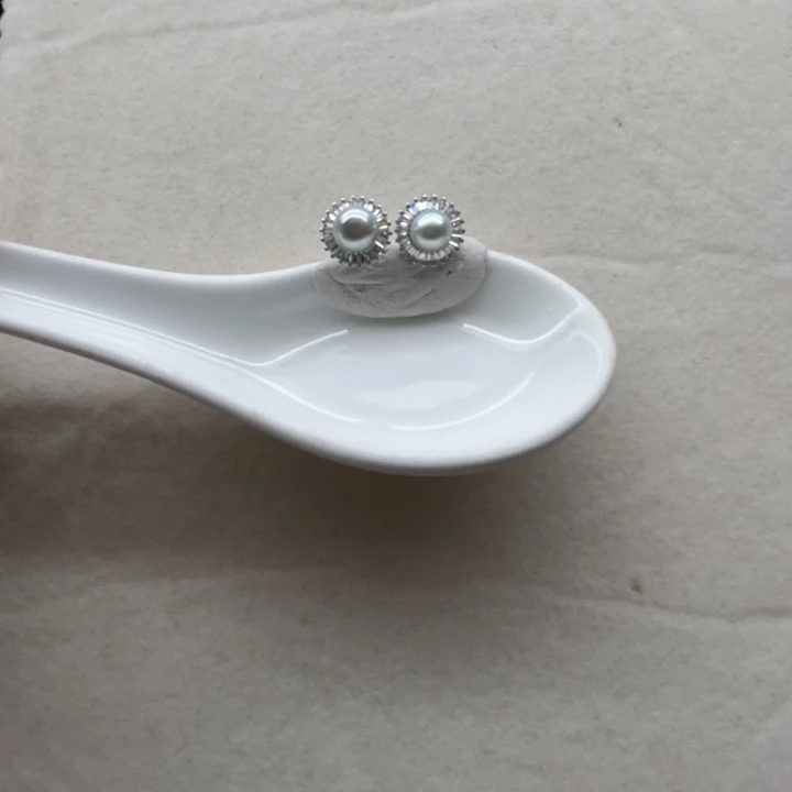 未镶嵌耳饰海水珍珠真多麻耳朵