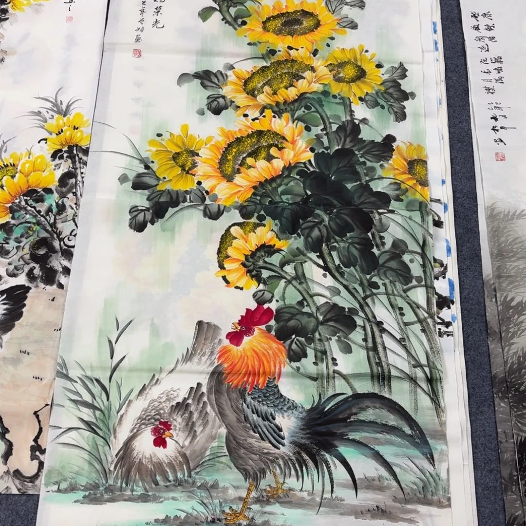 舌***蕾国画140×70精品手绘画画画