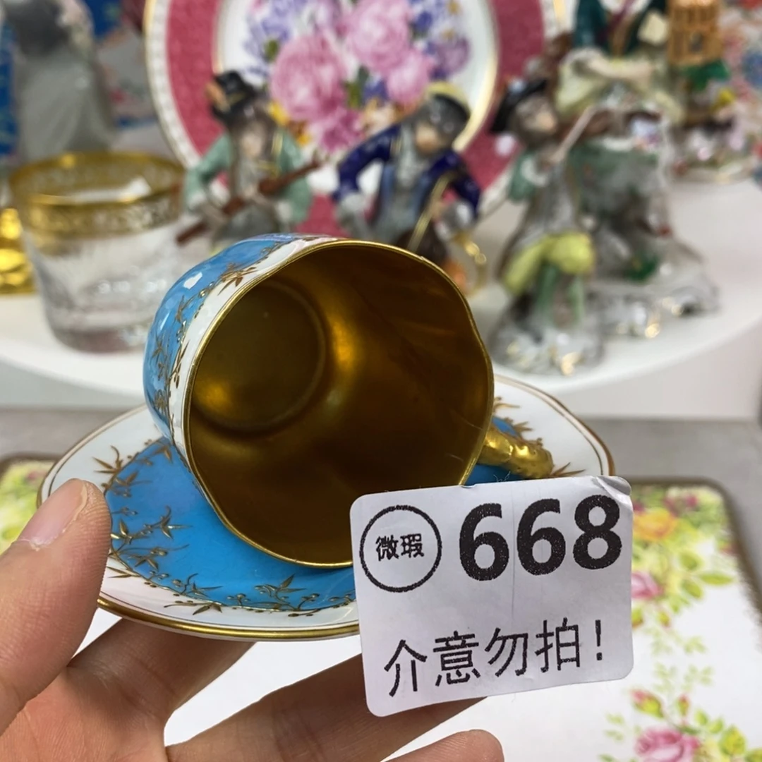 瓷片瓷器欧瓷咖啡杯水晶杯