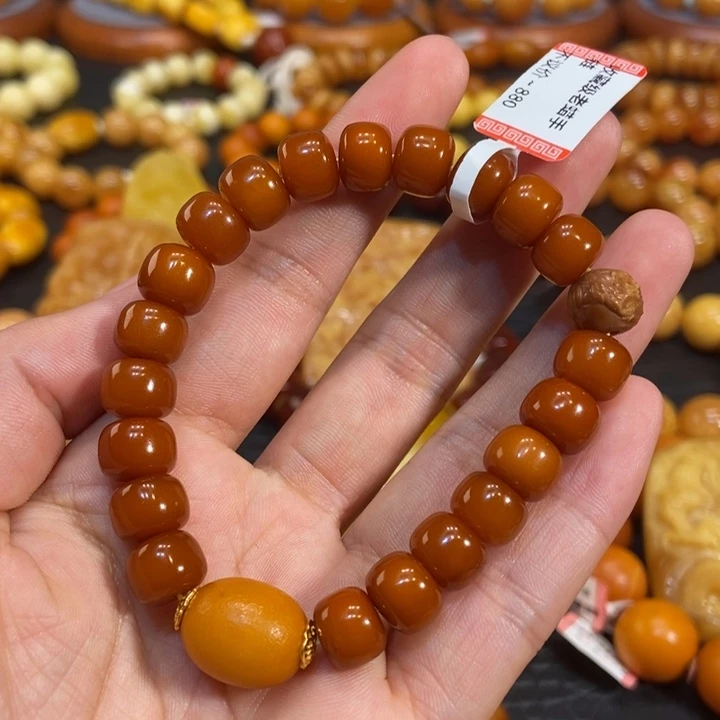 琥珀手链未镶嵌蜜蜡