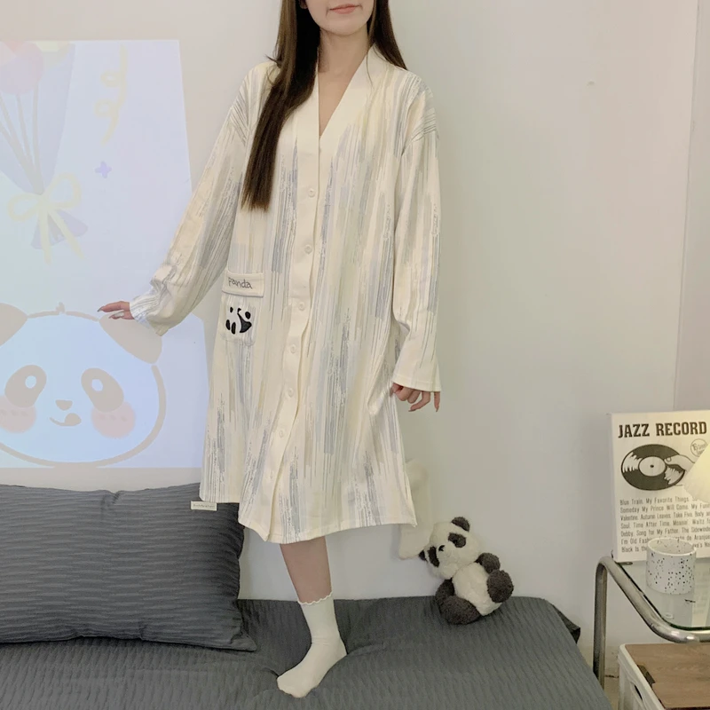 产妇待产裙孕妇带胸垫哺乳睡裙裤生产服进产房春秋夏季喂奶月子服