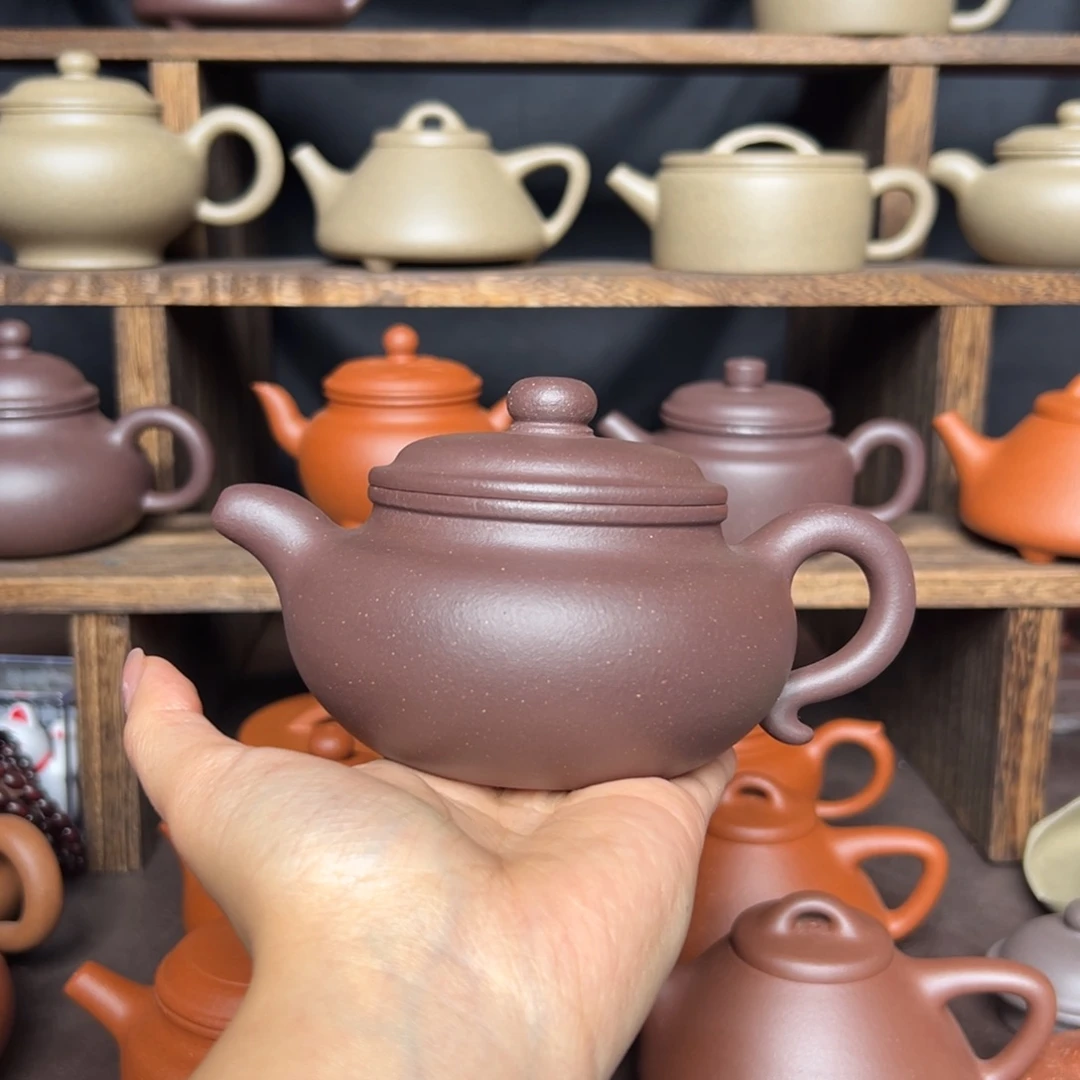 紫砂茶壶天青仿古260毫升