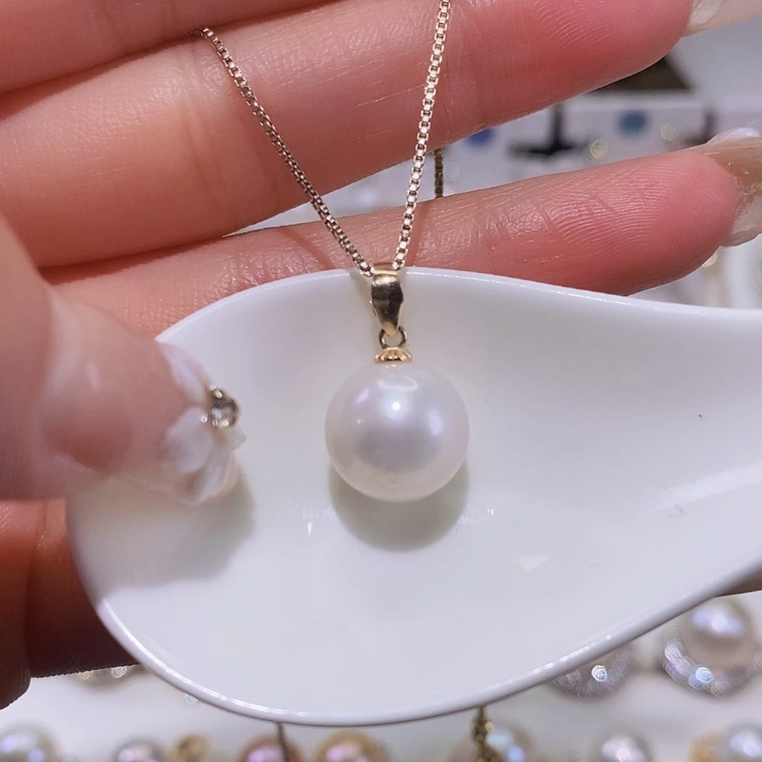 淡水珍珠颈饰银S925镶嵌