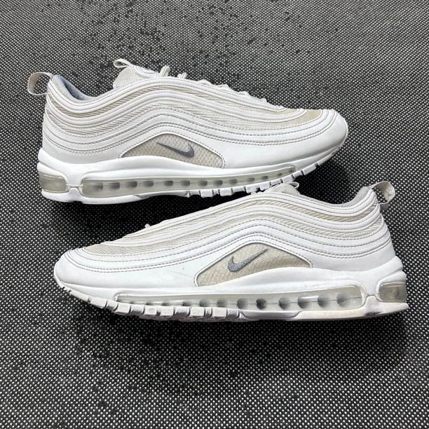 90新 NIKE/耐克 44码 Air max97 纯白 无盒 复古休闲鞋