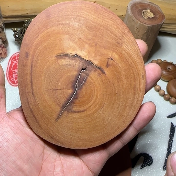 檀香木无事牌老山檀香茶杯垫100g左右