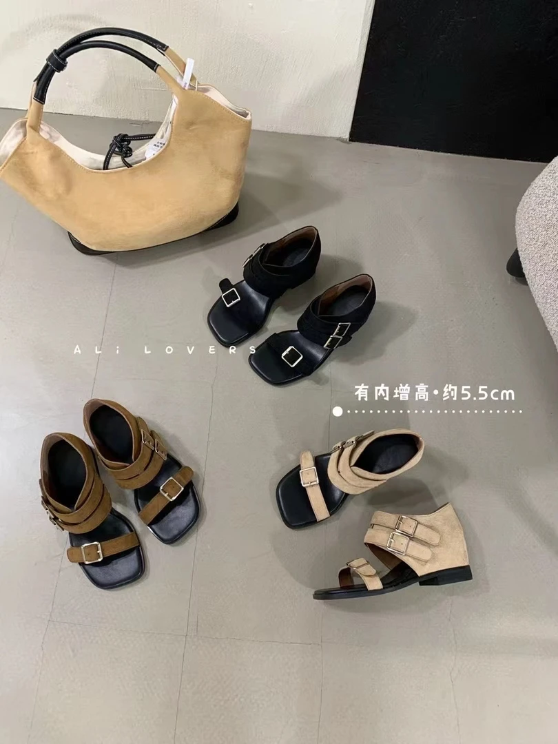 2025夏法式休闲风少女风罗马鞋时装凉鞋乐福鞋时尚芭蕾风时尚凉鞋