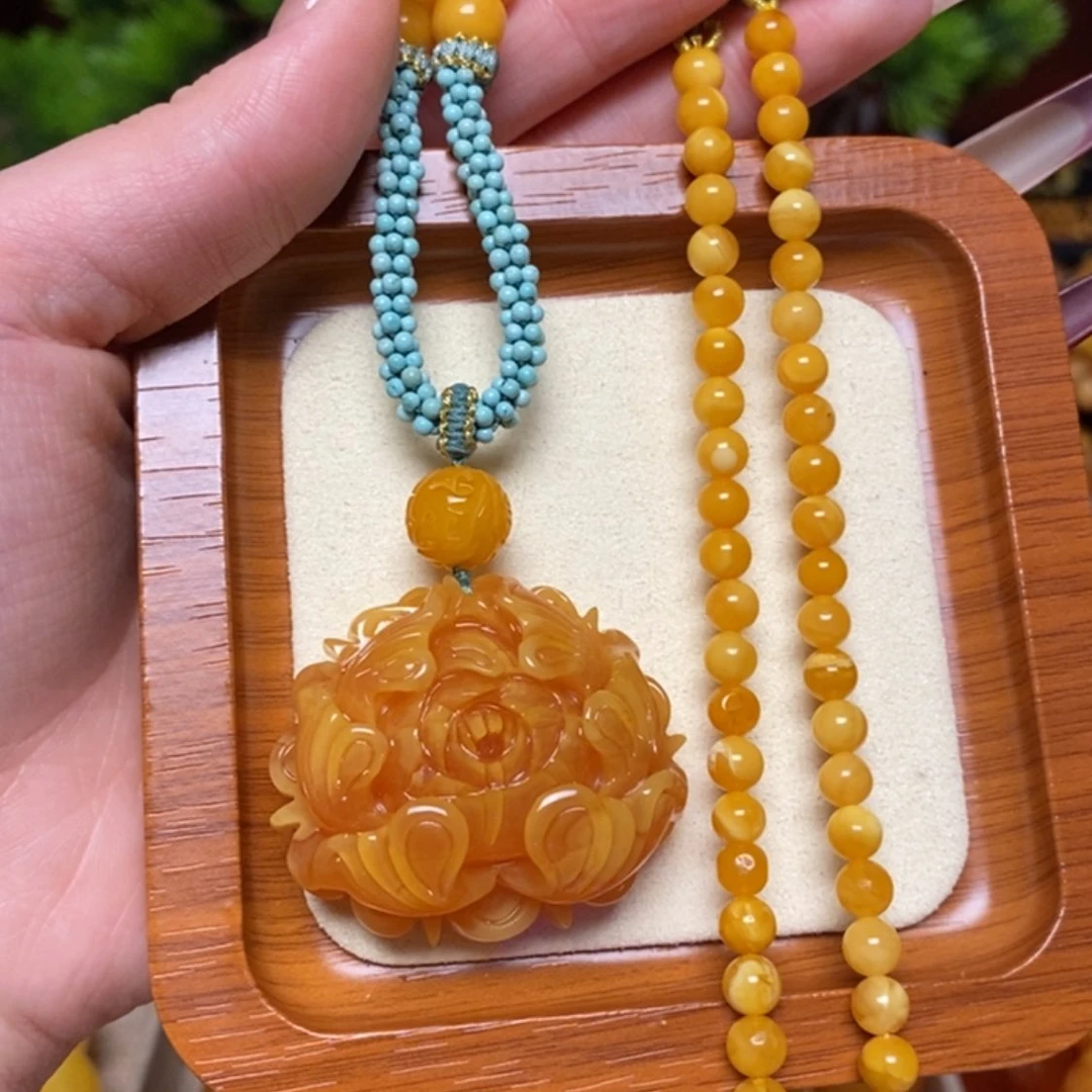 【闪购商品】蜜蜡颈饰未镶嵌项链