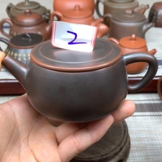 壶微瑕 黑素汉瓦壶 200毫升左右的