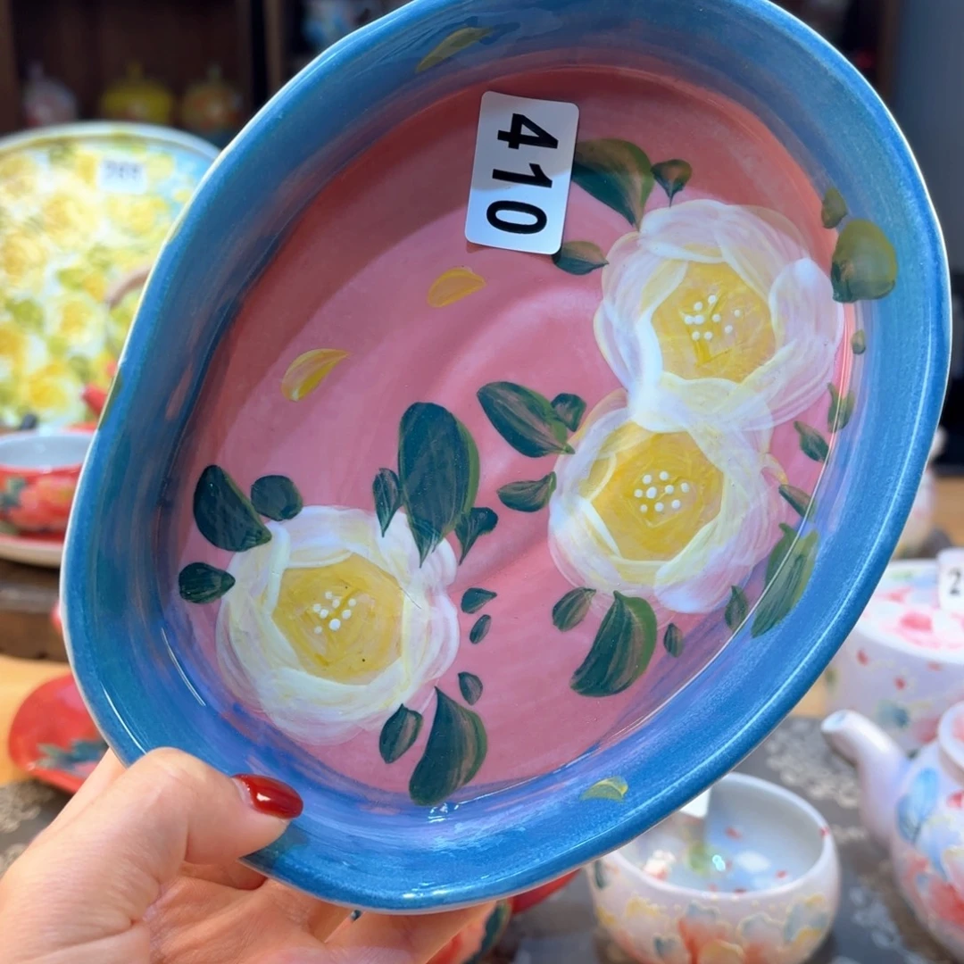 景德镇手绘高温釉下彩陶瓷茶具