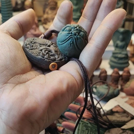 泥塑?****?苏合香丸香方一路有你香牌加蓝药师香方大眼麒麟